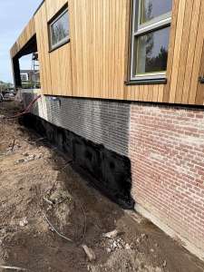 Maaiveld waterdicht met liquid rubber